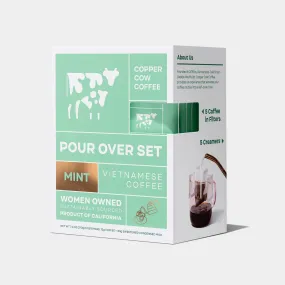 Single Serve Mint Latte Pour Over Coffee - Pack of 5