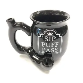 Sip Puff Pass Coffee Mug Pipe