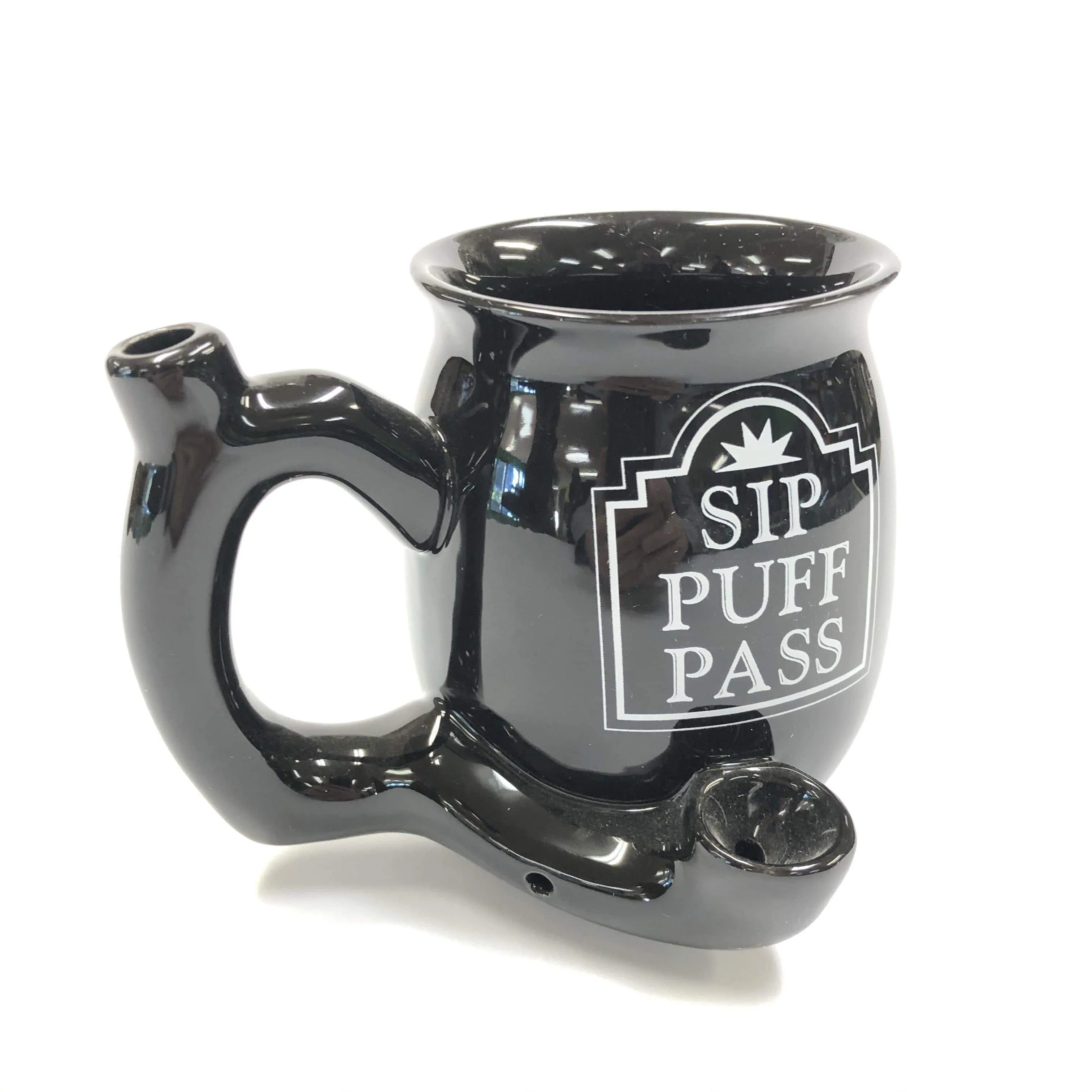 Sip Puff Pass Coffee Mug Pipe