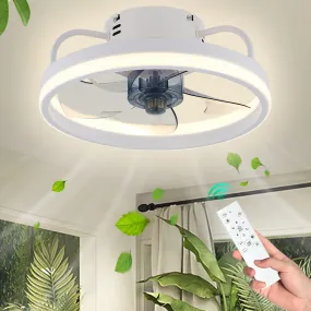 Smart Silent Ceiling Fan with Light - 6 Speed Remote Control