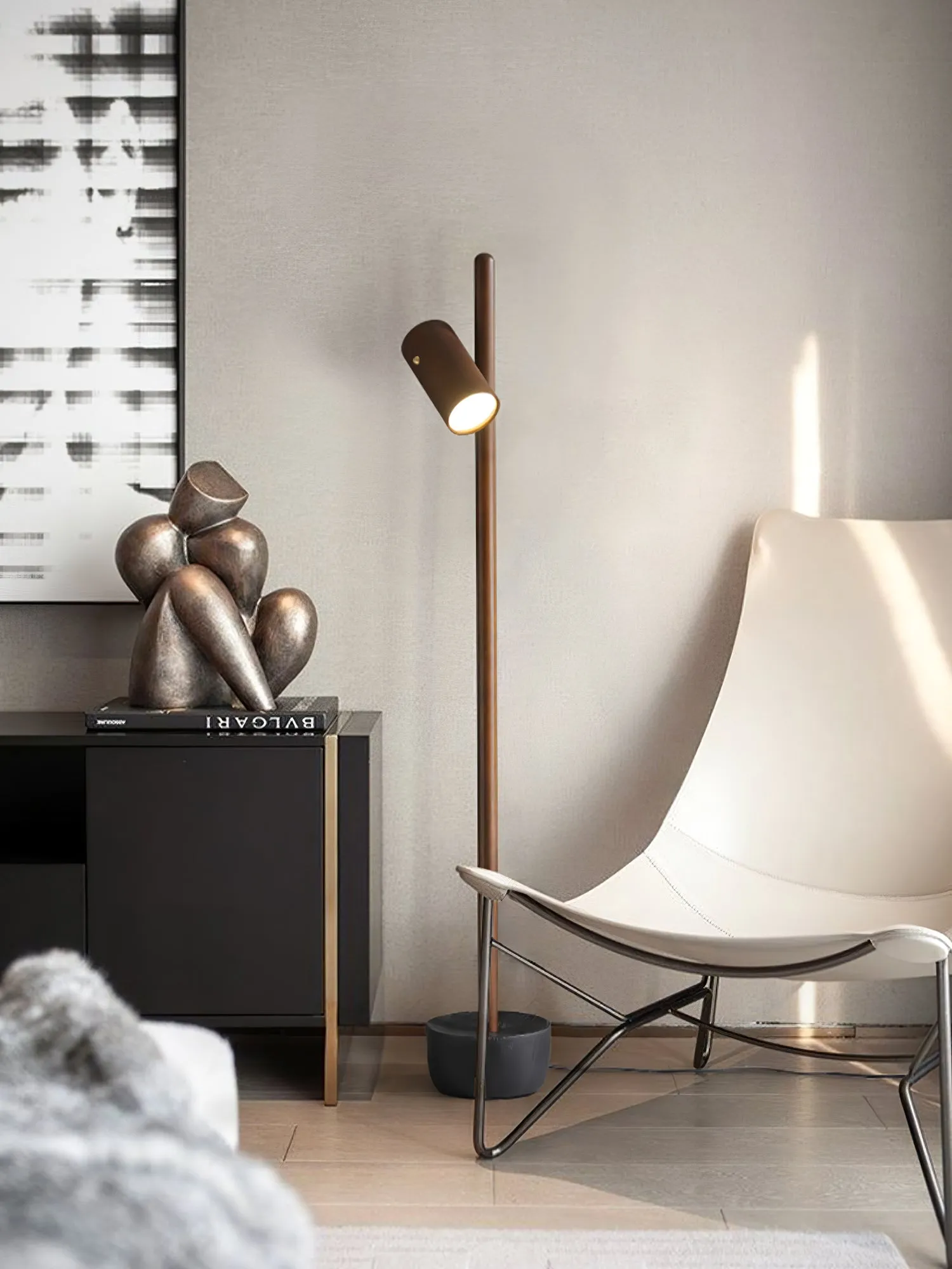 Spotlight Wood Floor Lamp