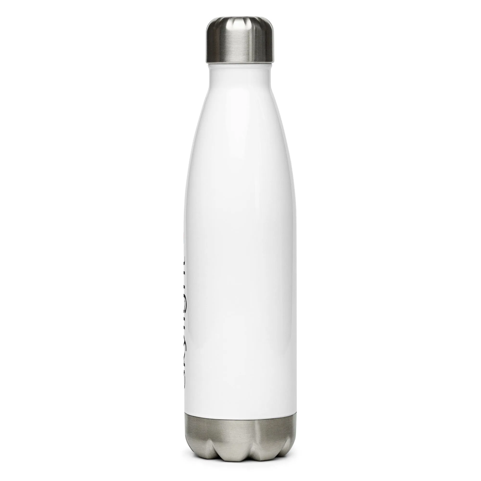 Stainless steel water bottle - Vertical White