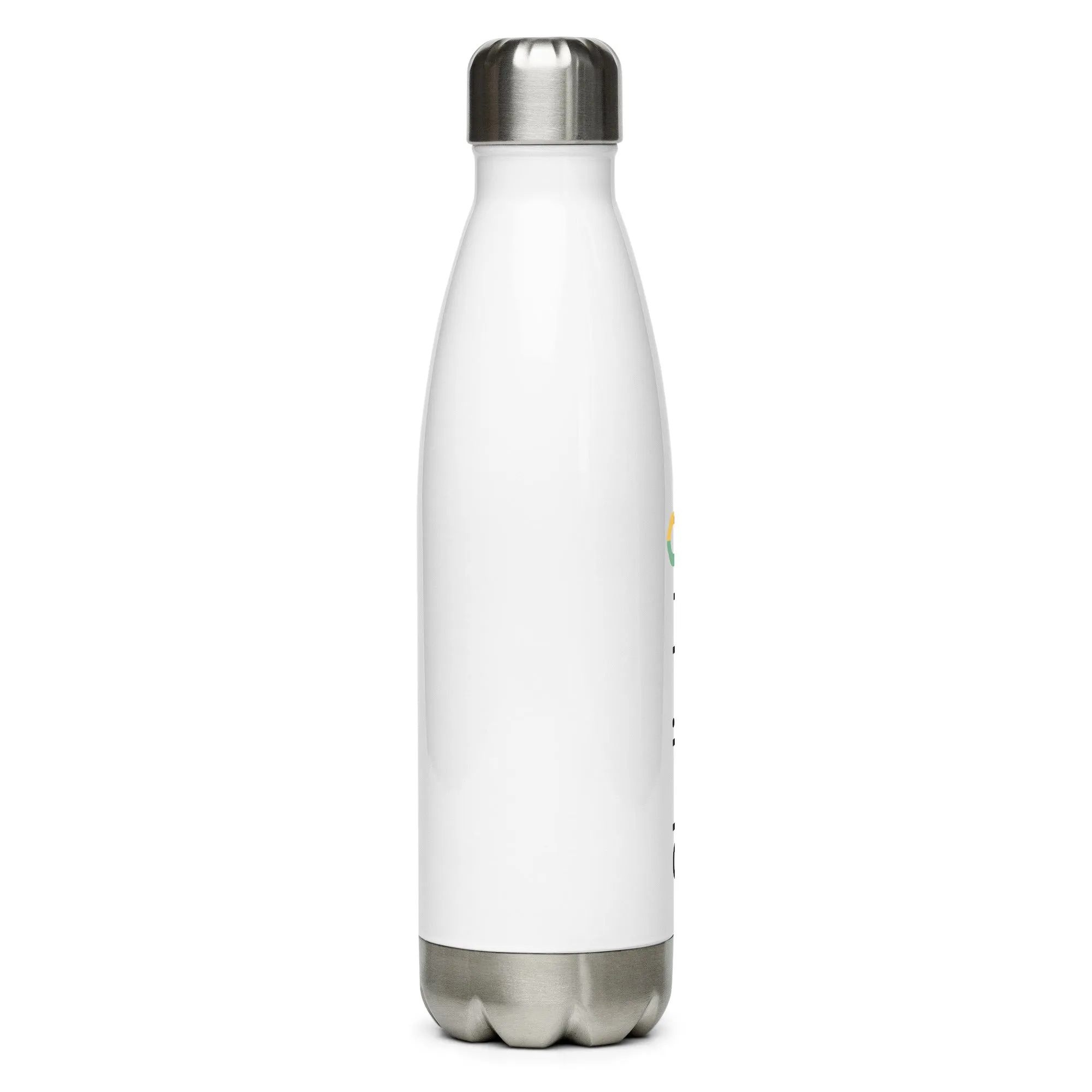 Stainless steel water bottle - Vertical White