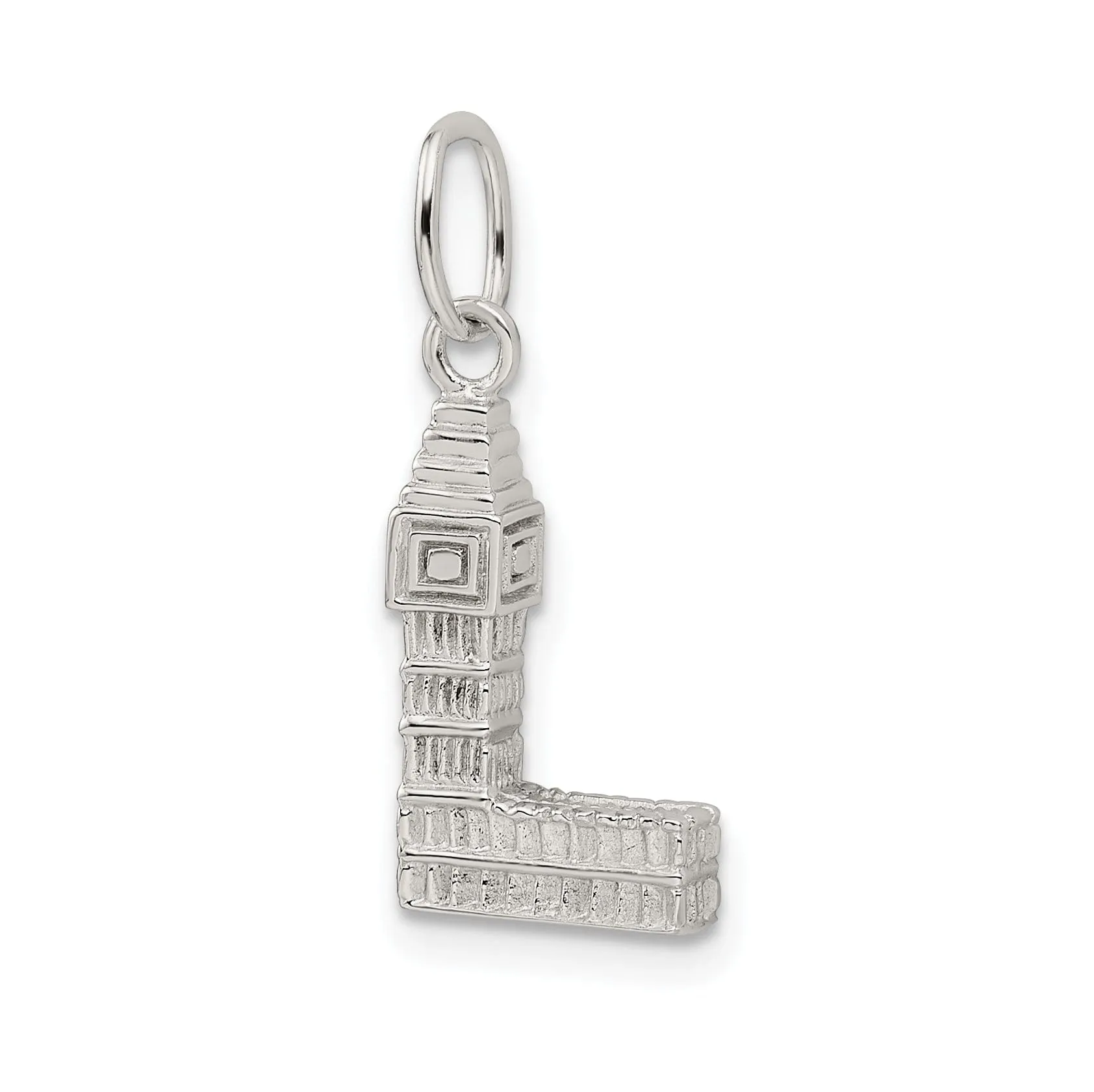 Sterling Silver Polished Finish Big Ben Charm