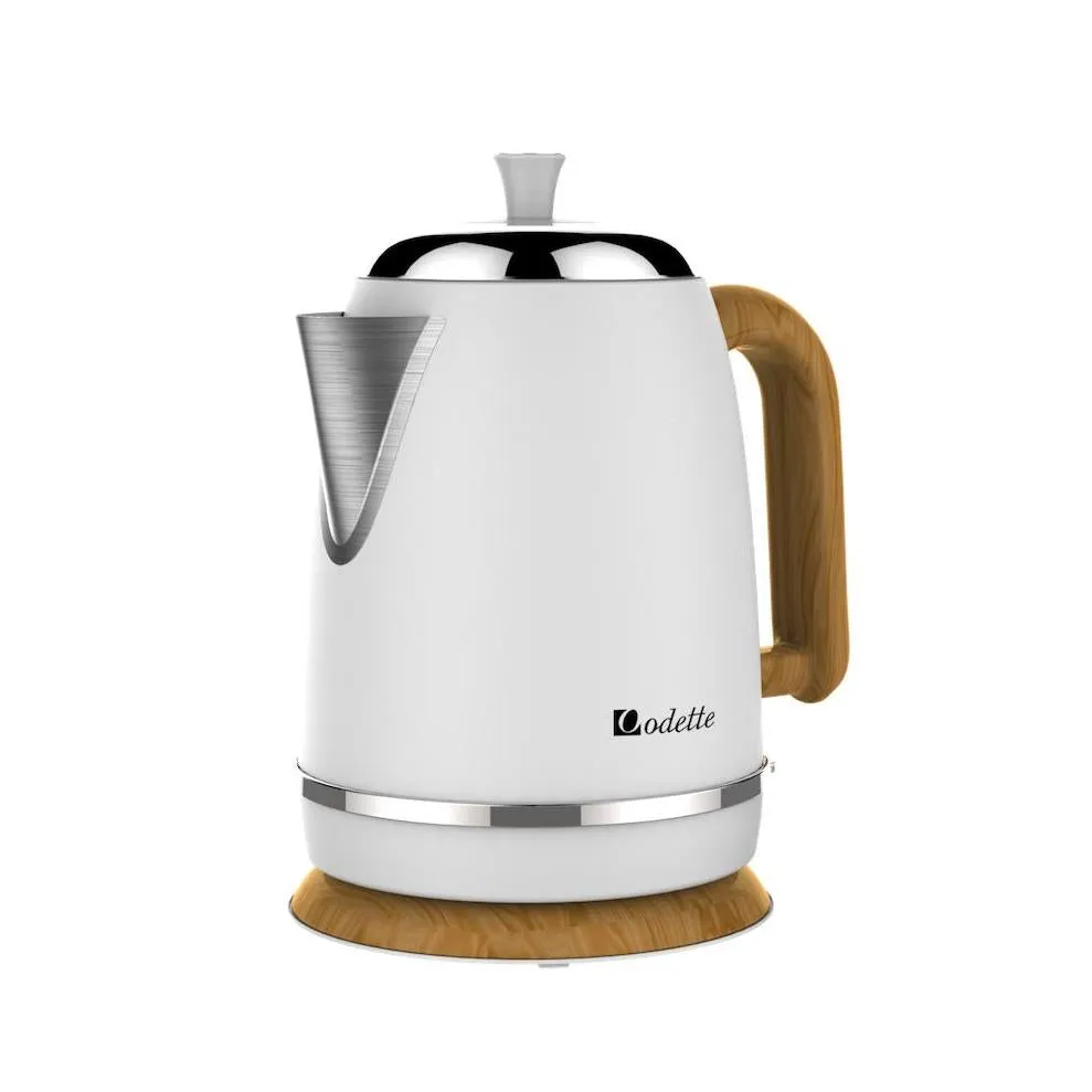 Streamline Series 1.7L Stainless Steel Electric Kettle (White)