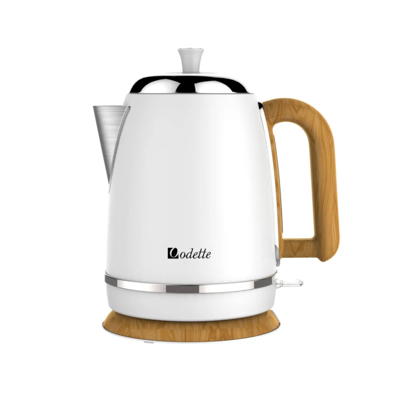 Streamline Series 1.7L Stainless Steel Electric Kettle (White)