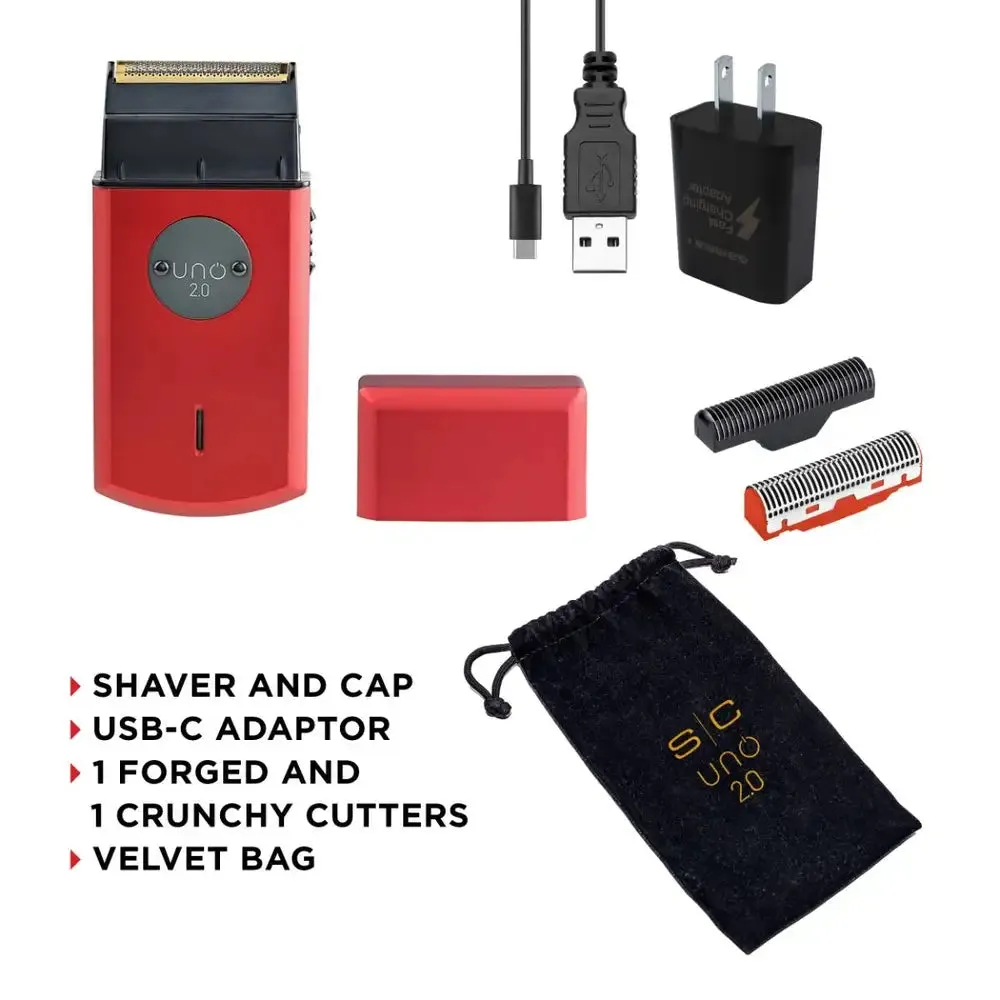 StyleCraft Uno 2.0 Single Foil USB-C Shaver Red