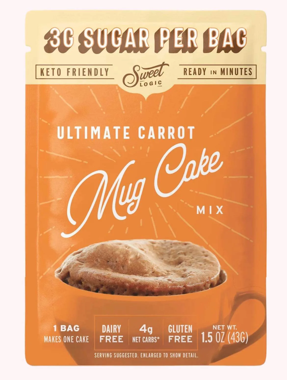 *SWEET LOGIC Keto Mug Cake Mix - Carrot Cake