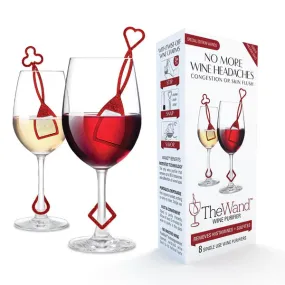 The Wand - Wine Purifier (RED) 8 Pack