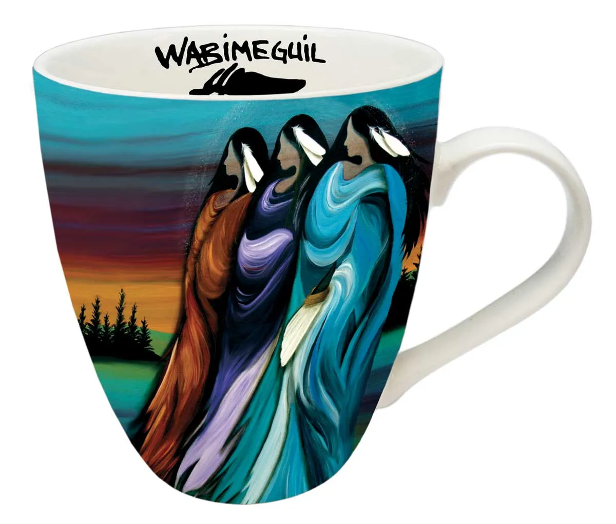 Three Sisters 18 oz Mug by Cree Artist Betty Albert