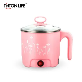 TINTON LIFE Multifunction Electric Skillet Stainless Steel Hot Pot Noodles Rice Cooker Steamed Egg Soup Pot MINI Heating Pan