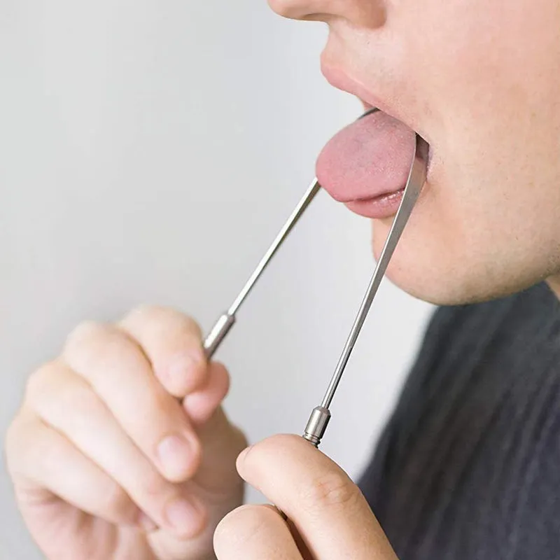 Tongue scraper for fresh breath and better oral hygiene