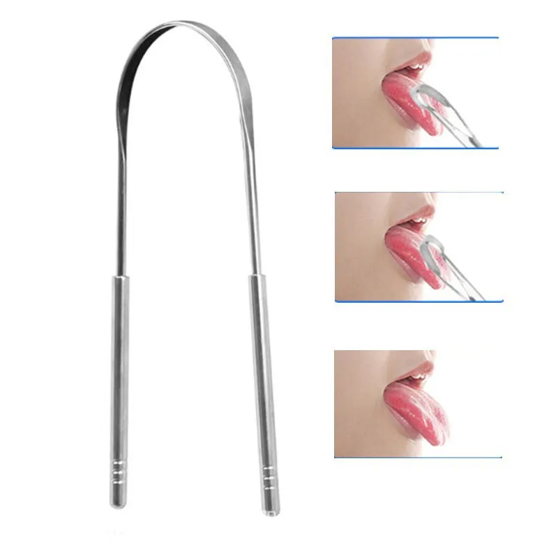 Tongue scraper for fresh breath and better oral hygiene