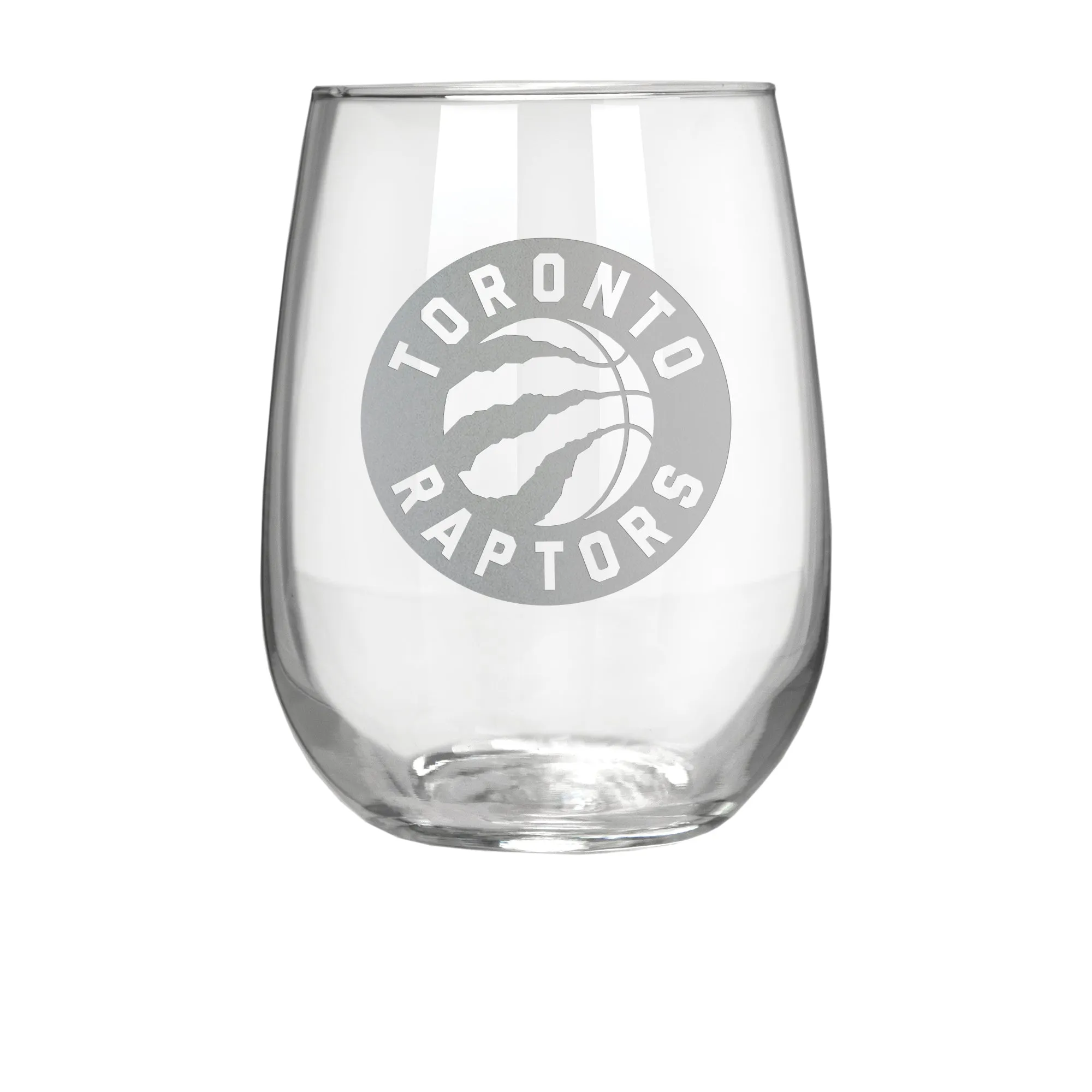 Toronto Raptors 17 oz. Stemless Wine Glass