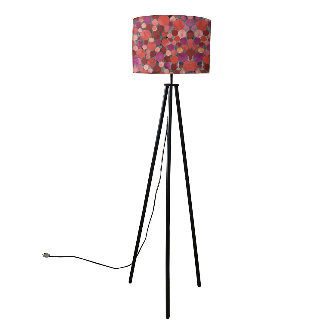 Tripod Floor Lamp Light for Living Room -  Red Confetti