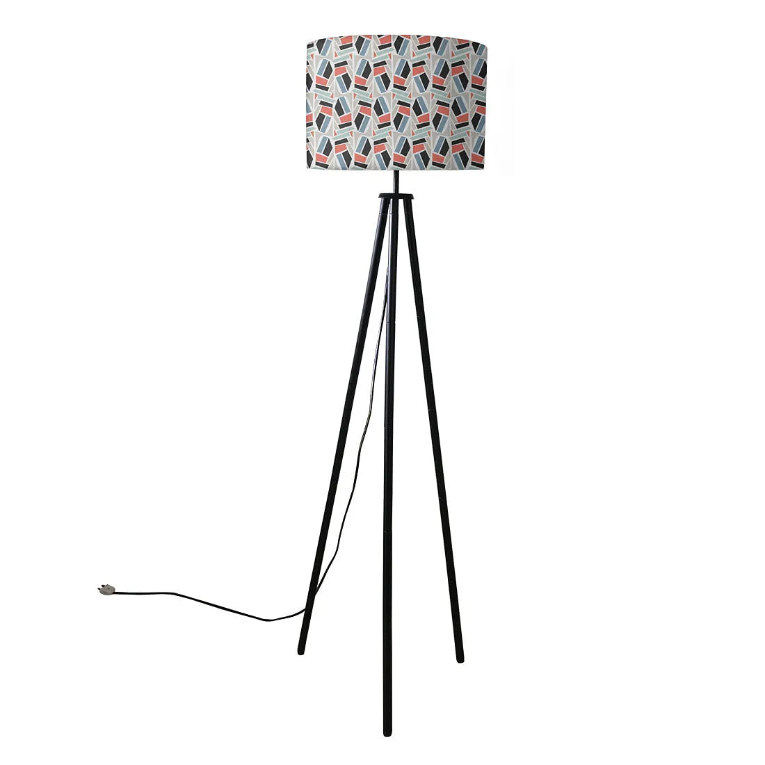 Tripod Floor Lamp Standing Light for Living Rooms -Abstract Design Effect