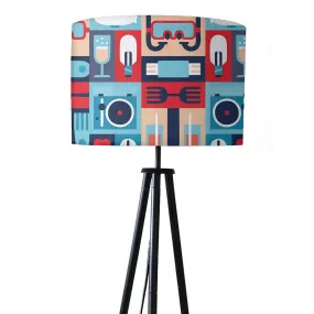 Tripod Floor Lamp Standing Light for Living Rooms -Art Deco Elements