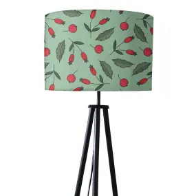 Tripod Floor Lamp Standing Light for Living Rooms -Berries and Leaves