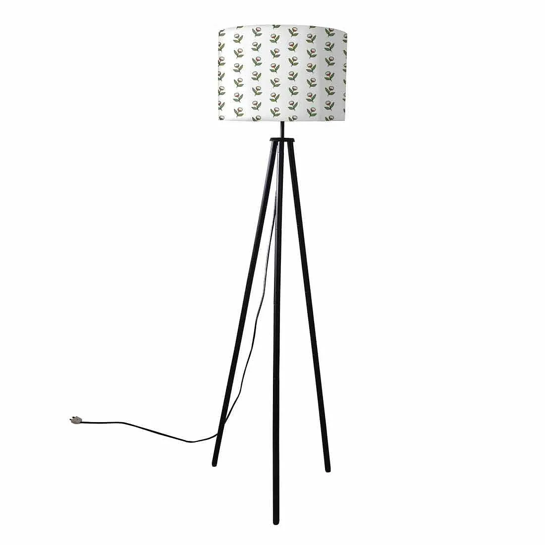 Tripod Floor Lamp Standing Light for Living Rooms -Flower Buds