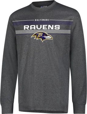 Ultra Game Men's NFL Official Super Soft Game Day Long Sleeve T-Shirt, Baltimore Ravens|Baltimore Ravens