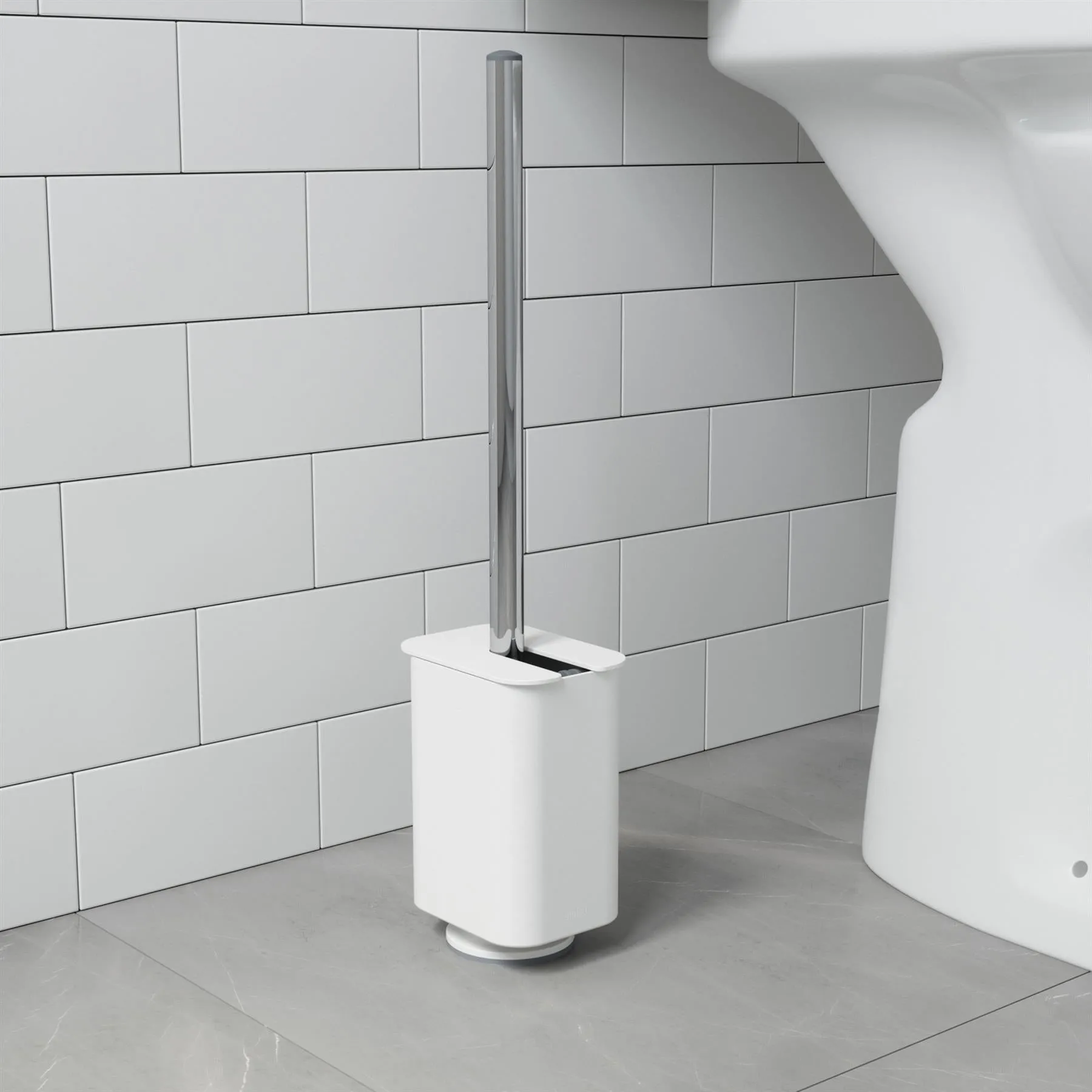 Umbra Flex Sure-Lock White Toilet Brush