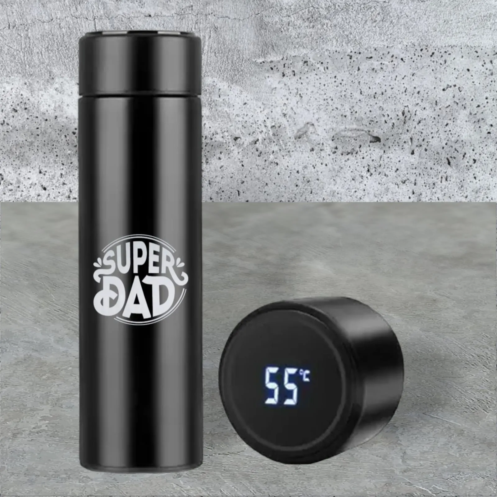 Unique Gifts for Dad Engraved Tea Coffee Flask - Super Dad