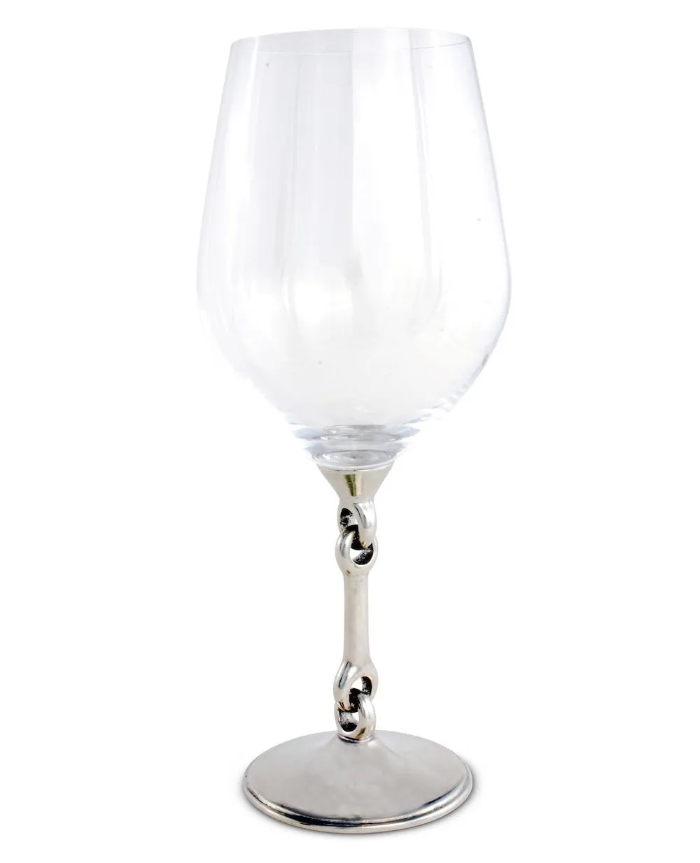 Vagabond House Equestrian Bit Wine Glass H444EBS SS24