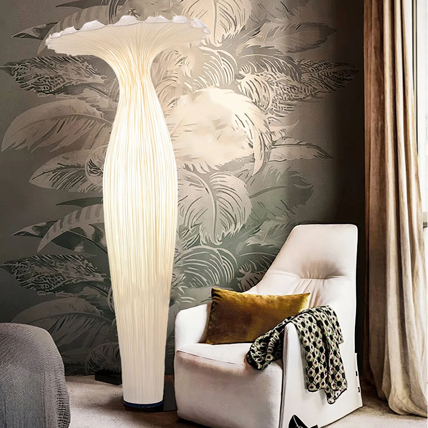 Vase Fabric Floor Lamp