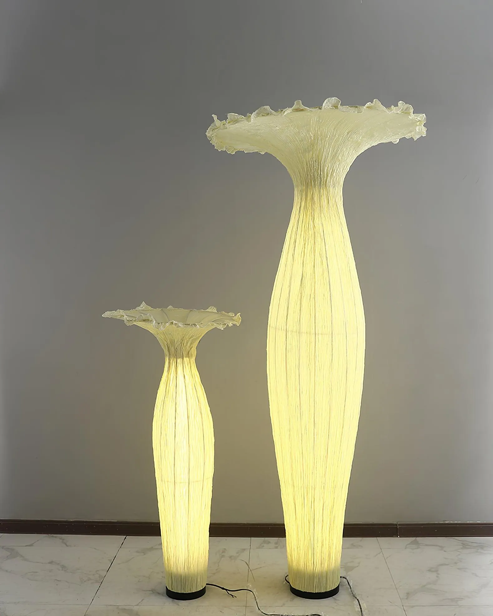 Vase Fabric Floor Lamp