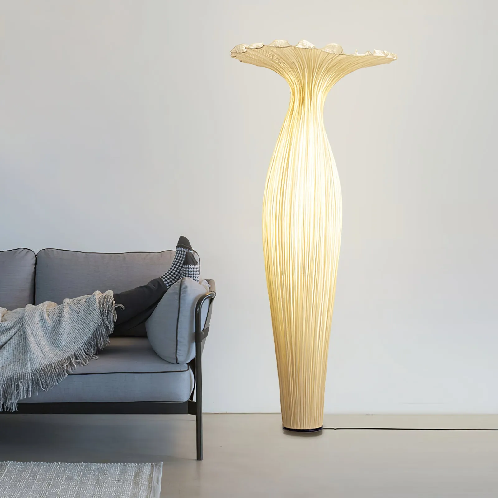 Vase Fabric Floor Lamp