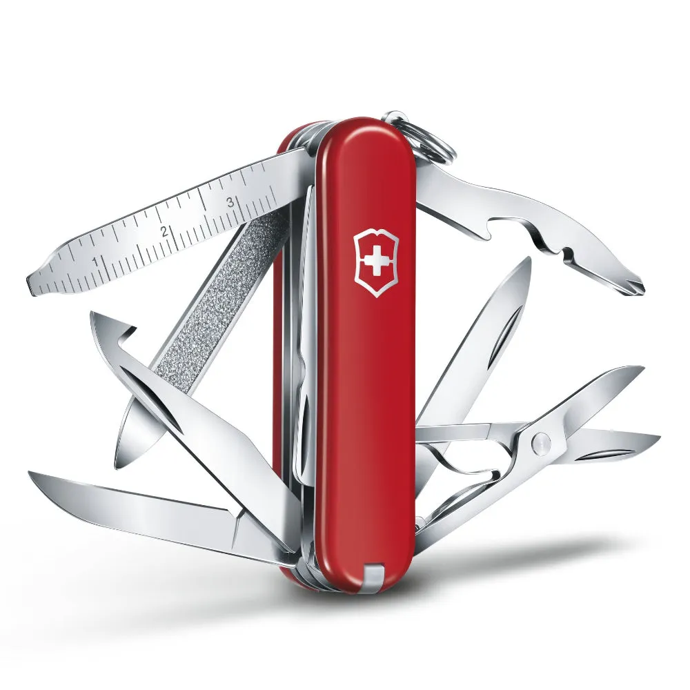 Victorinox Swiss Army MiniChamp Pocket Knife Multi-Tool 18 Functions - Red