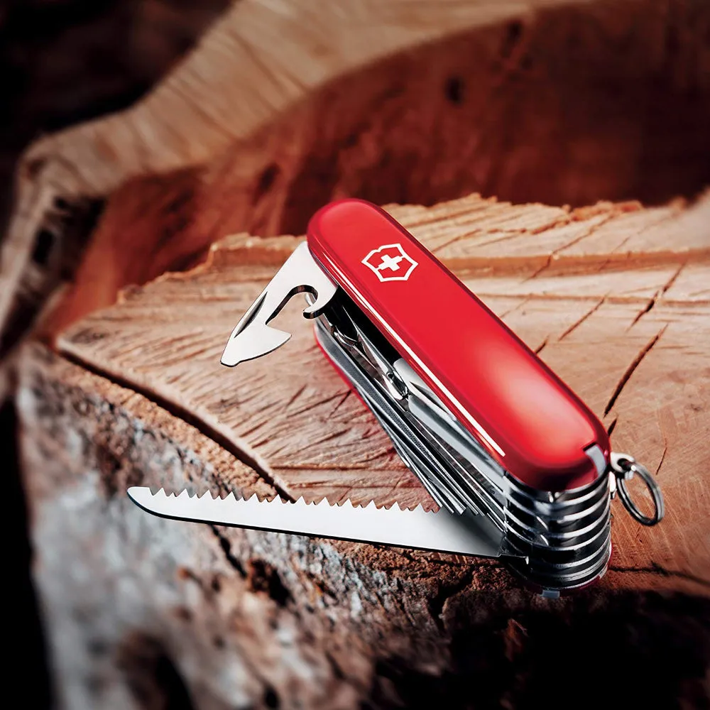 Victorinox Swiss Champ Swiss Army Pocket Knife Multi-Tool 33 Functions - Red