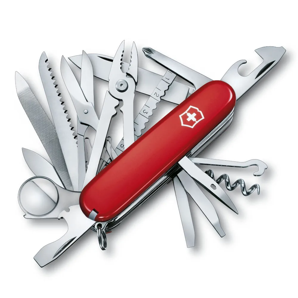 Victorinox Swiss Champ Swiss Army Pocket Knife Multi-Tool 33 Functions - Red