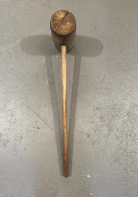 Vintage  European Wooden Bung Hammer  #6585