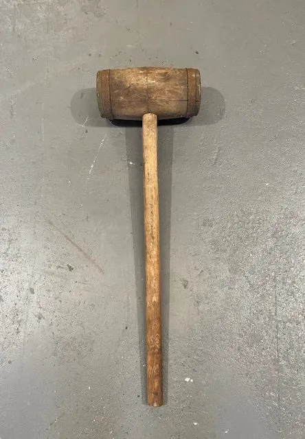 Vintage  European Wooden Bung Hammer  #6585