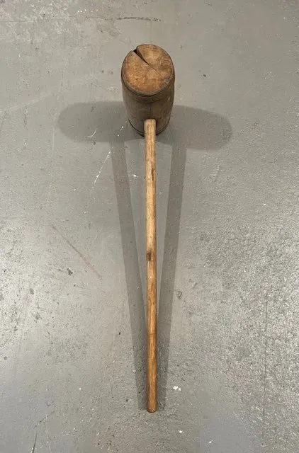 Vintage  European Wooden Bung Hammer  #6585