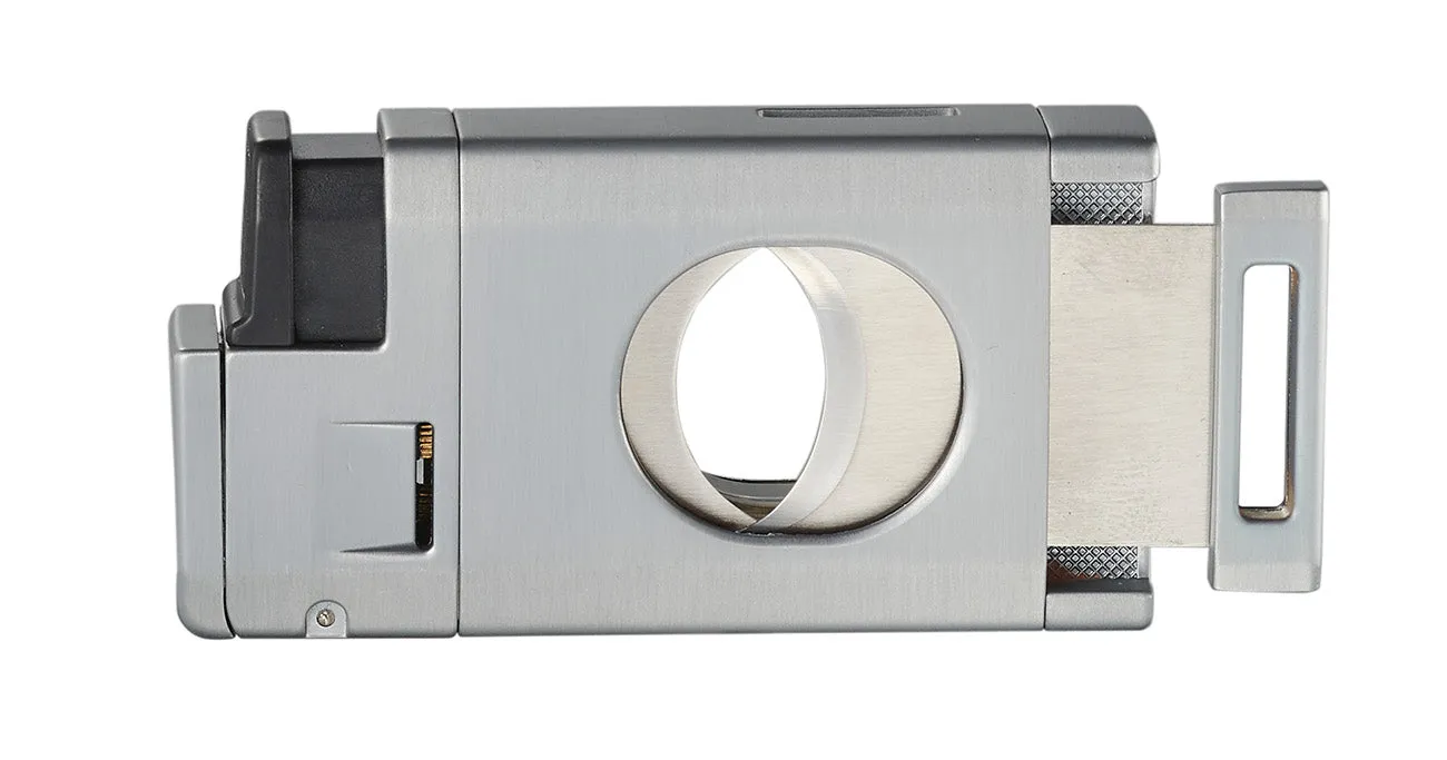 Visol LighCut Silver Triple Torch Flame Lighter and Cigar Cutter