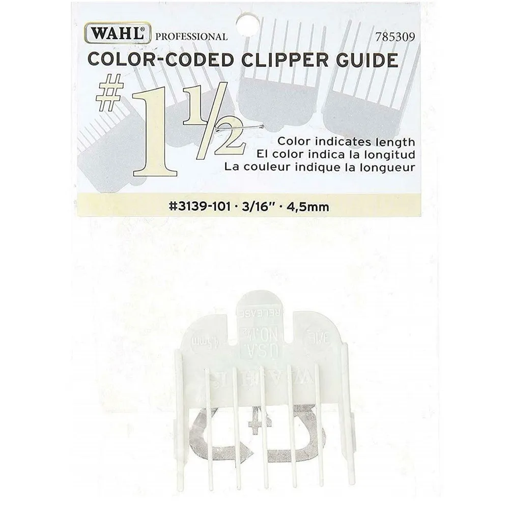 Wahl Peanut Guides 4 Pcs Set Fits Peanut, Beret, Sterling Mag - White #3166-100