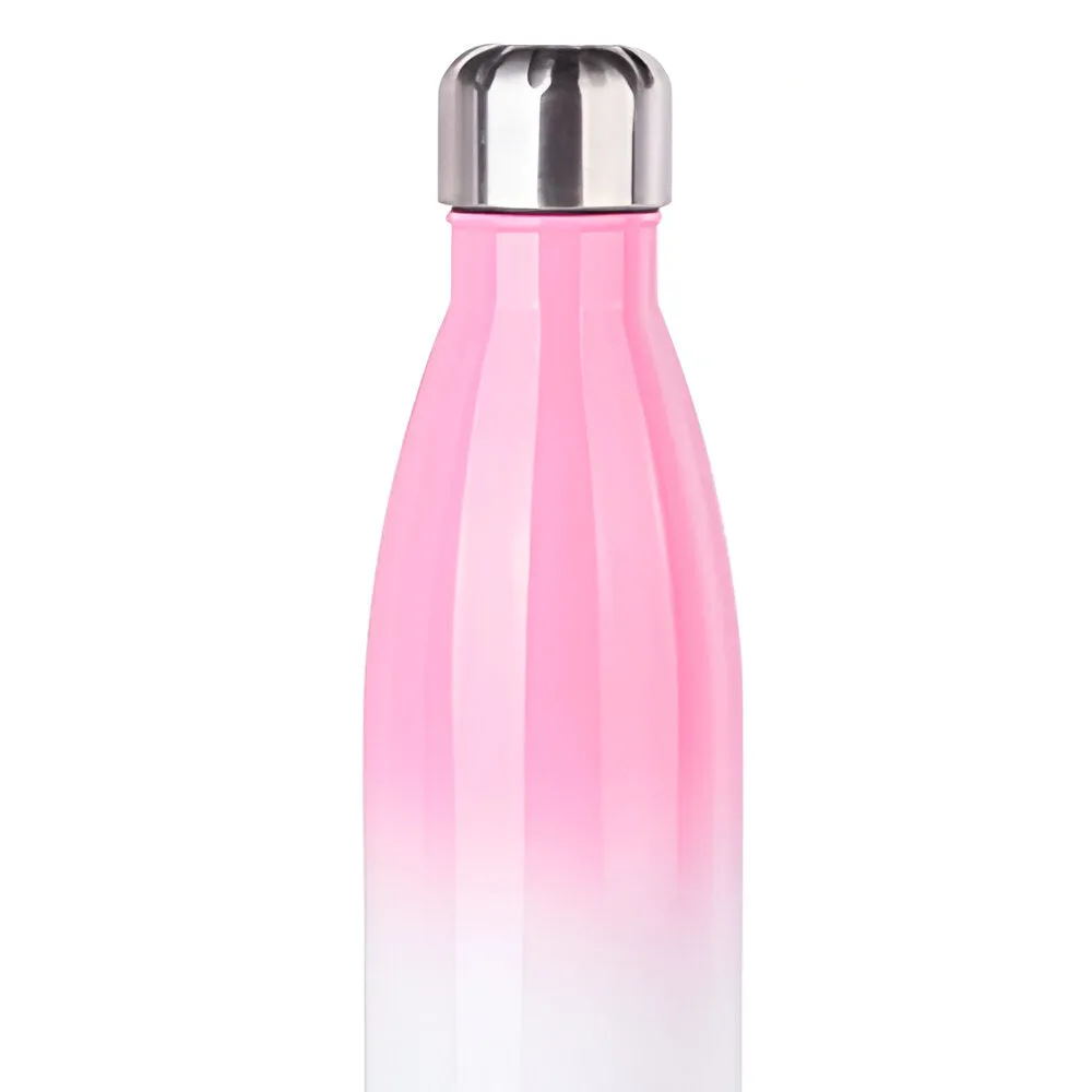 Water Bottles - GRADIENT - Bowling - 500ml - Pink/ White