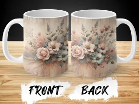 Western Boho Flower Pattern Mug, Cowgirl Mug Western Themed Gift for Cowgirl, Cute Cowgirl Coffee Mug Personalized, Western Decor