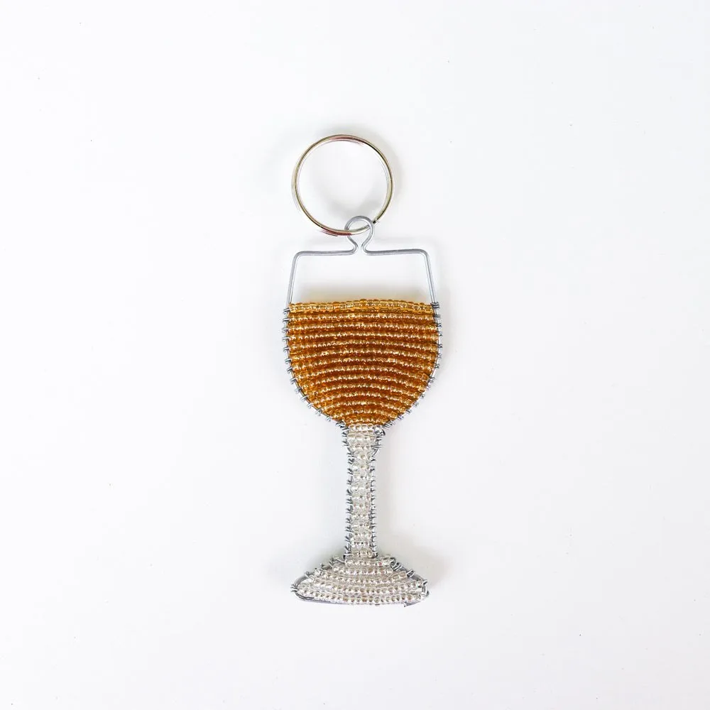 Wine Glass Keychains