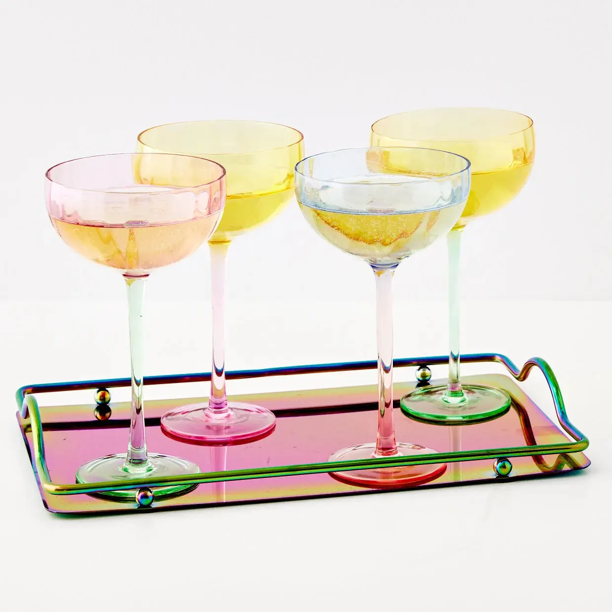 Wine Glass Yellow/Green