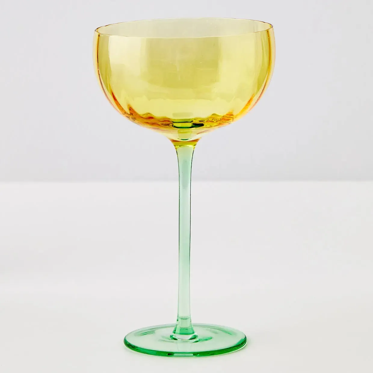 Wine Glass Yellow/Green