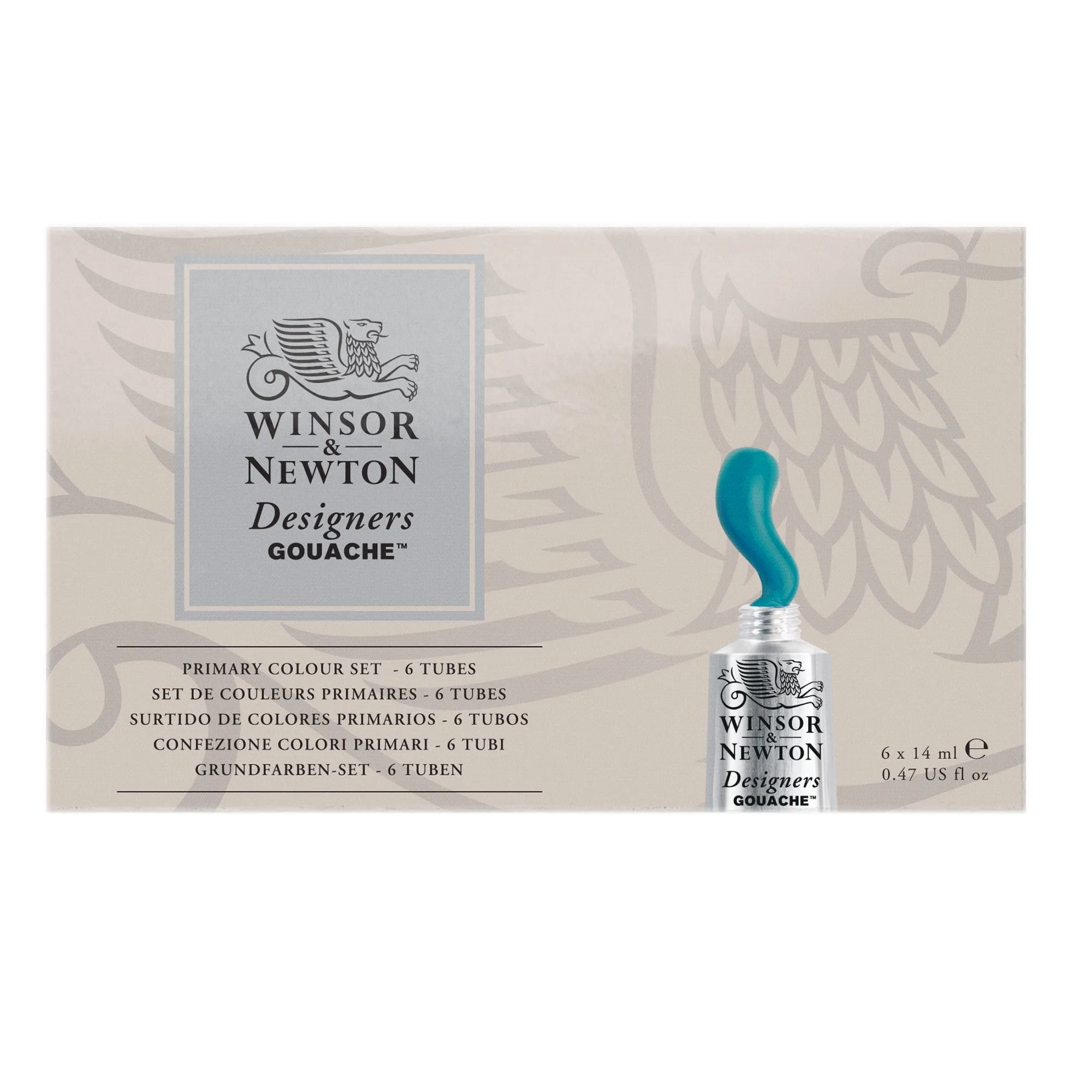 Winsor & Newton Designers Gouache Primary Colour Set - 6 x 14ml