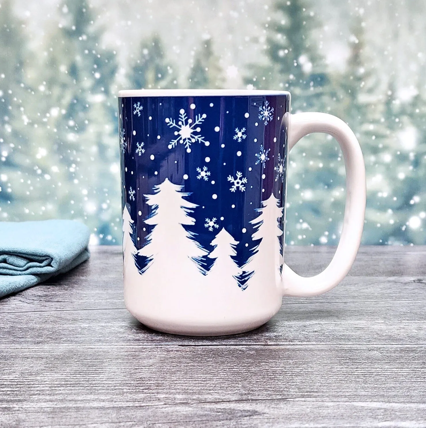 Winter Night Snow Mug