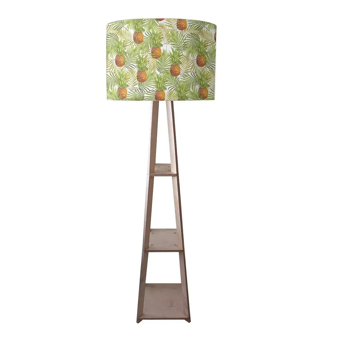 Wooden Tripod Table Lamp for Bedroom - Pineapples