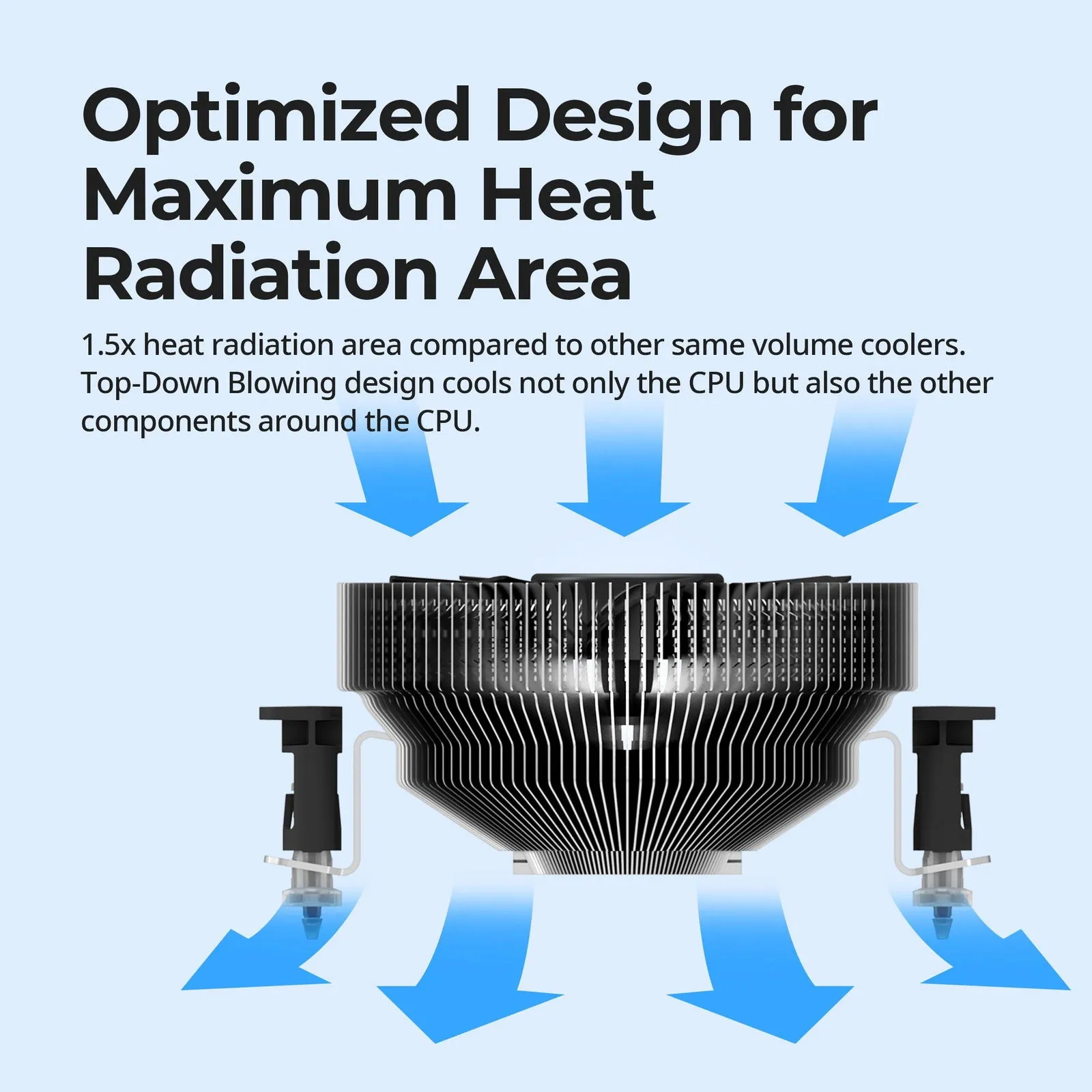 Zalman CNPS-80G Ultra Quiet CPU Air Cooler Fan - LGA1700/1200, AM5/AM4